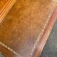 Secretary with drop-leaf in Louis XVI style, made of solid wood and brass, desk/commode.