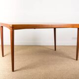 Danish Extendable Teak Dining Table by Henry Walter Klein for Bramin.