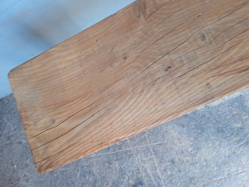 Bench 100 cm old solid wood patinated