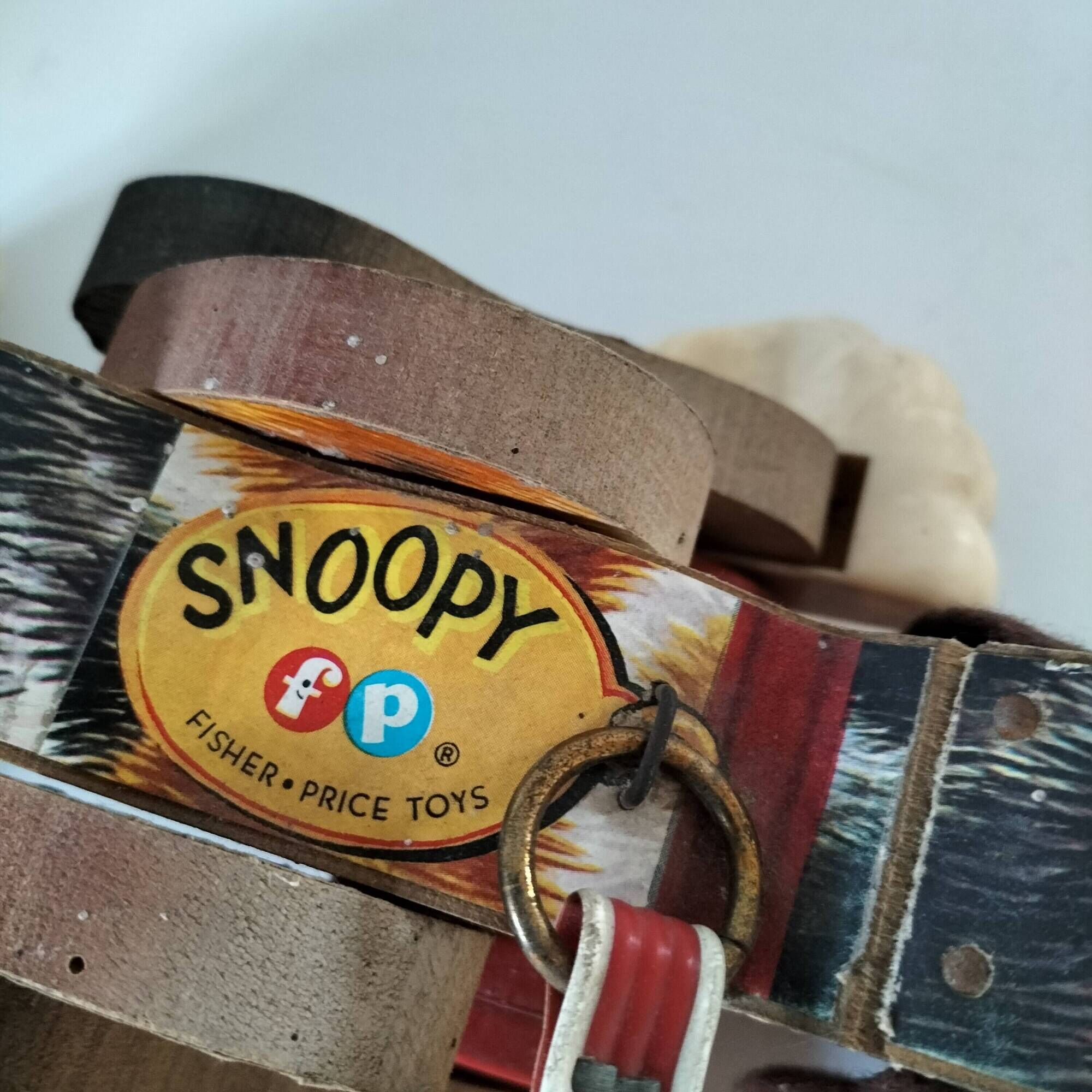 Fisher Price Snoopy wooden pull-along dog
