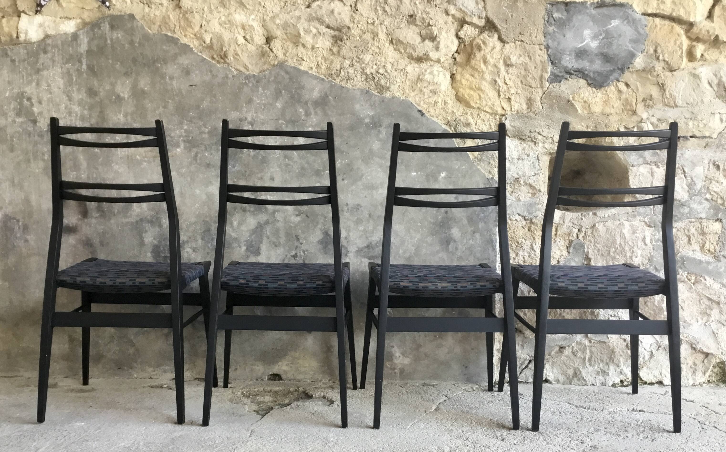 Set of 4 chairs by Alfred Hendrickx for Belform - design 1950