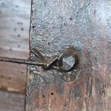 Wall dresser shelf for rustic wooden collection plates (fir and oak)