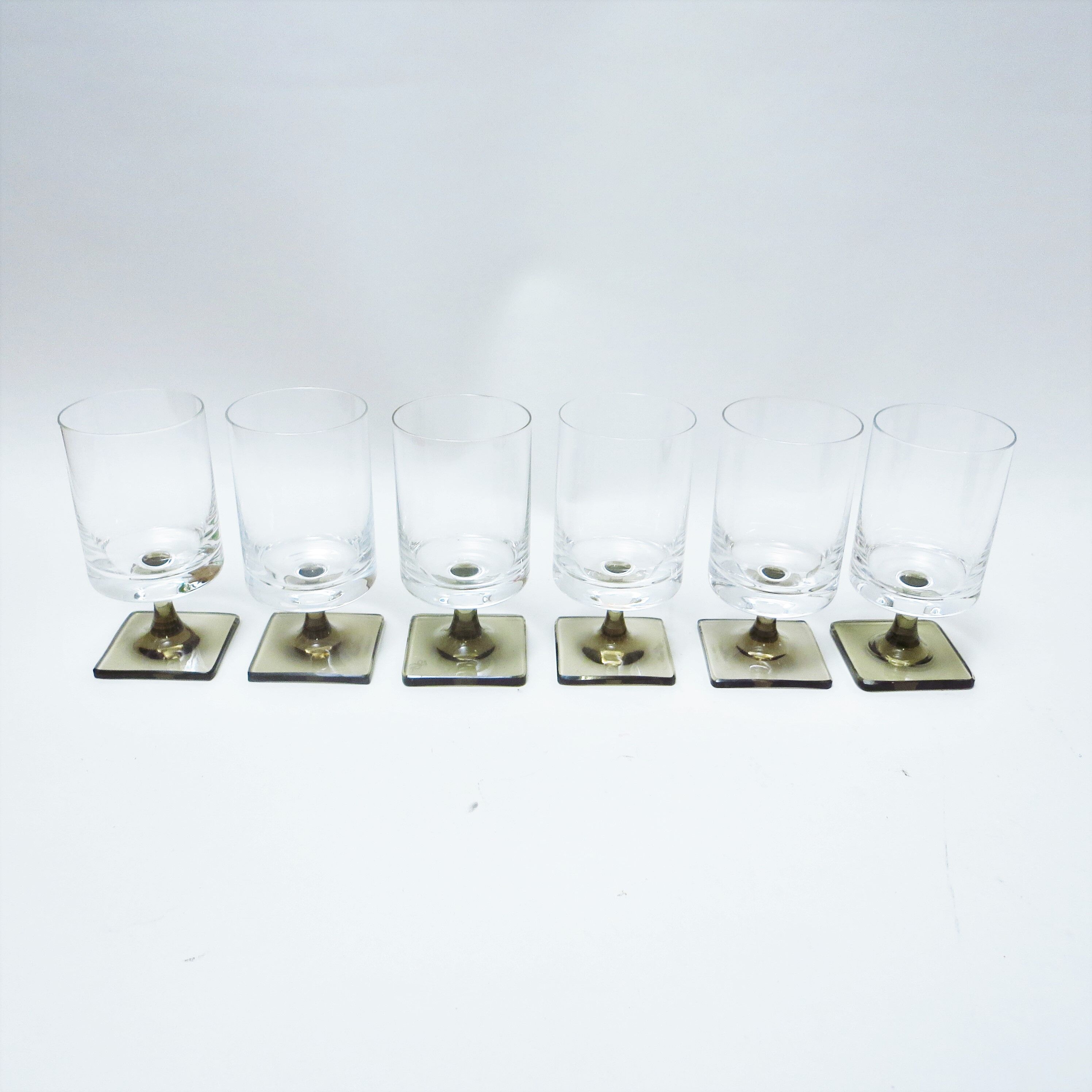 Six glasses of white wine Georg Jensen Rosenthal 60s