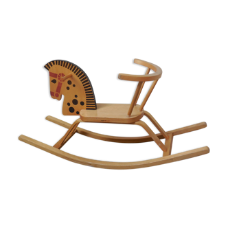 Wooden rocking horse