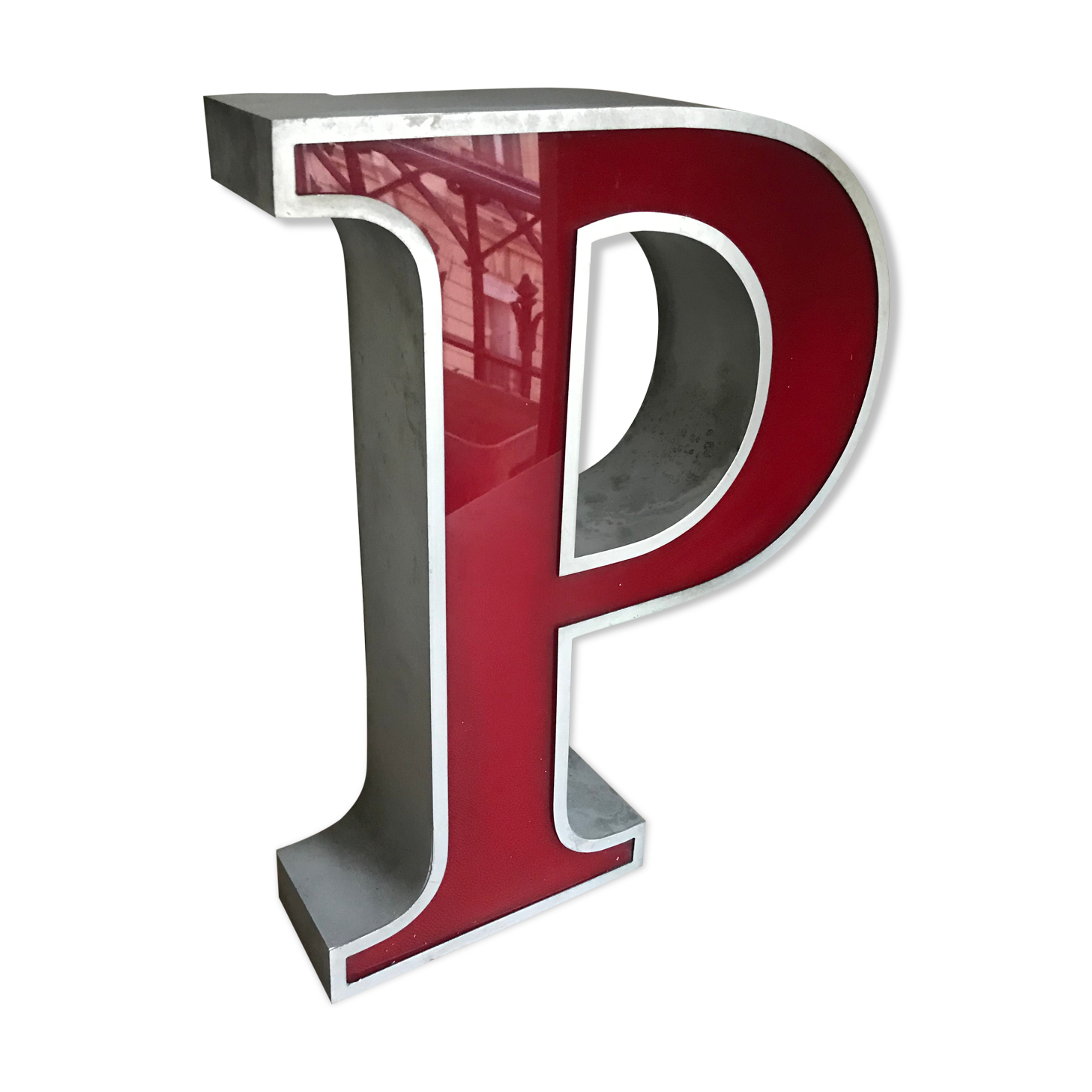 Letter P bright sign