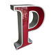 Letter P bright sign