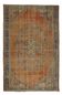 One-of-a-kind turkish handwoven vintage rug - rustic vintage charm 300x 191 cm