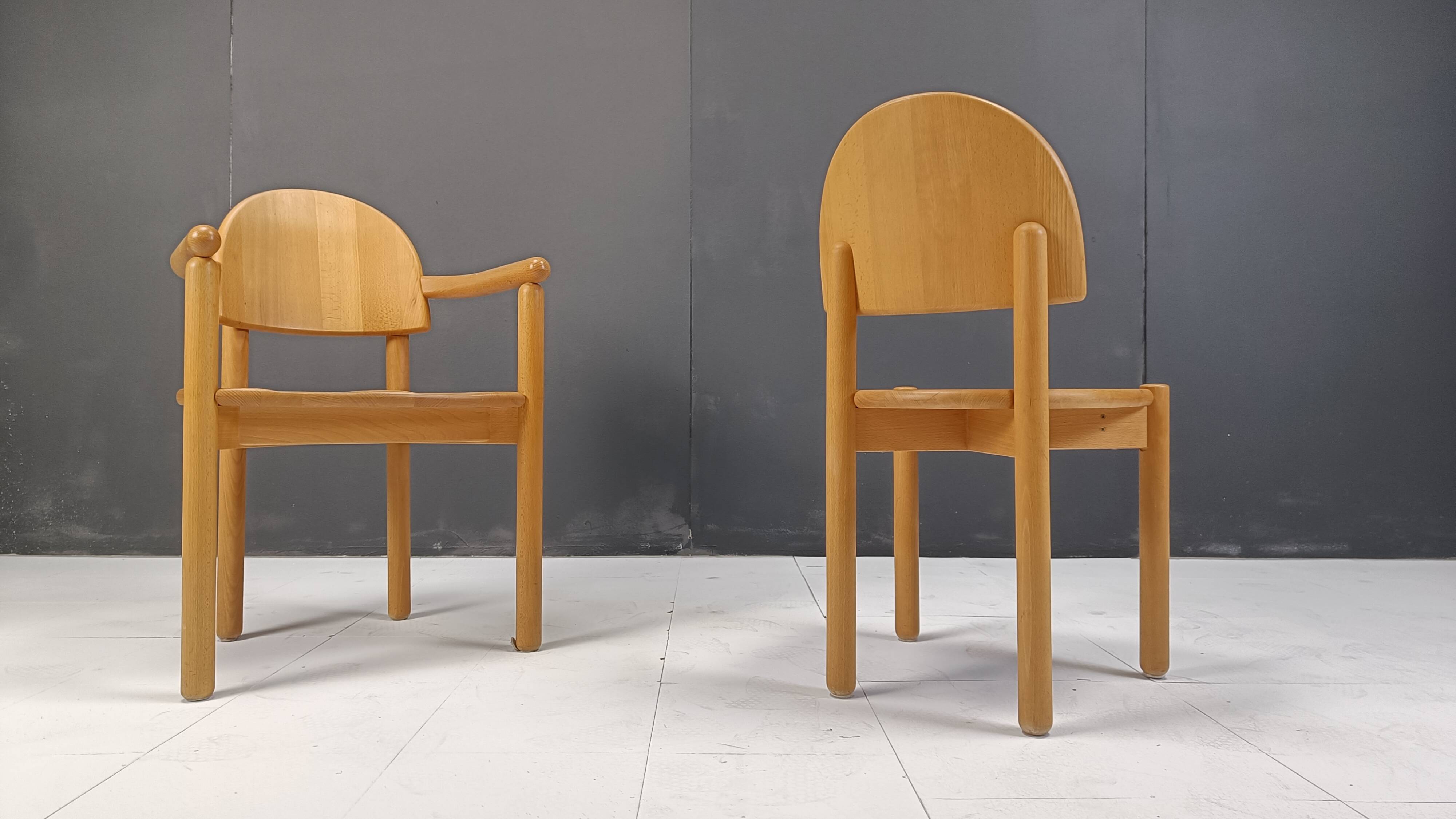 Rainer Daumiller pine wood dining chairs for Hirtshals Savvaerk set of 6, 1