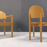 Rainer Daumiller pine wood dining chairs for Hirtshals Savvaerk set of 6, 1