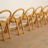 Set of 6 folding chairs | Arca | Gigi Sabadin for Crassevig
