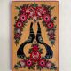 Vintage wood painting