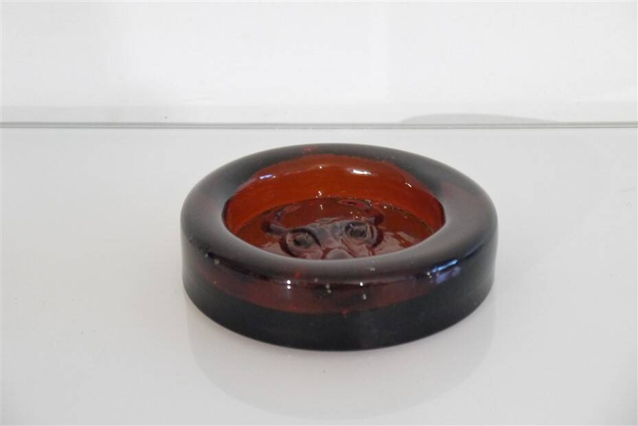 Vide poche en verre de Erik Hoglund 1960