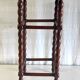 Side table / pedestal table in turned solid wood – 40s/50s