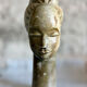 Large african sculpture in steatite stone signed lewanga – art
