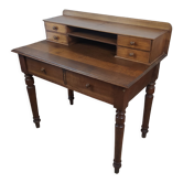 Bureau en bois pieds tournés