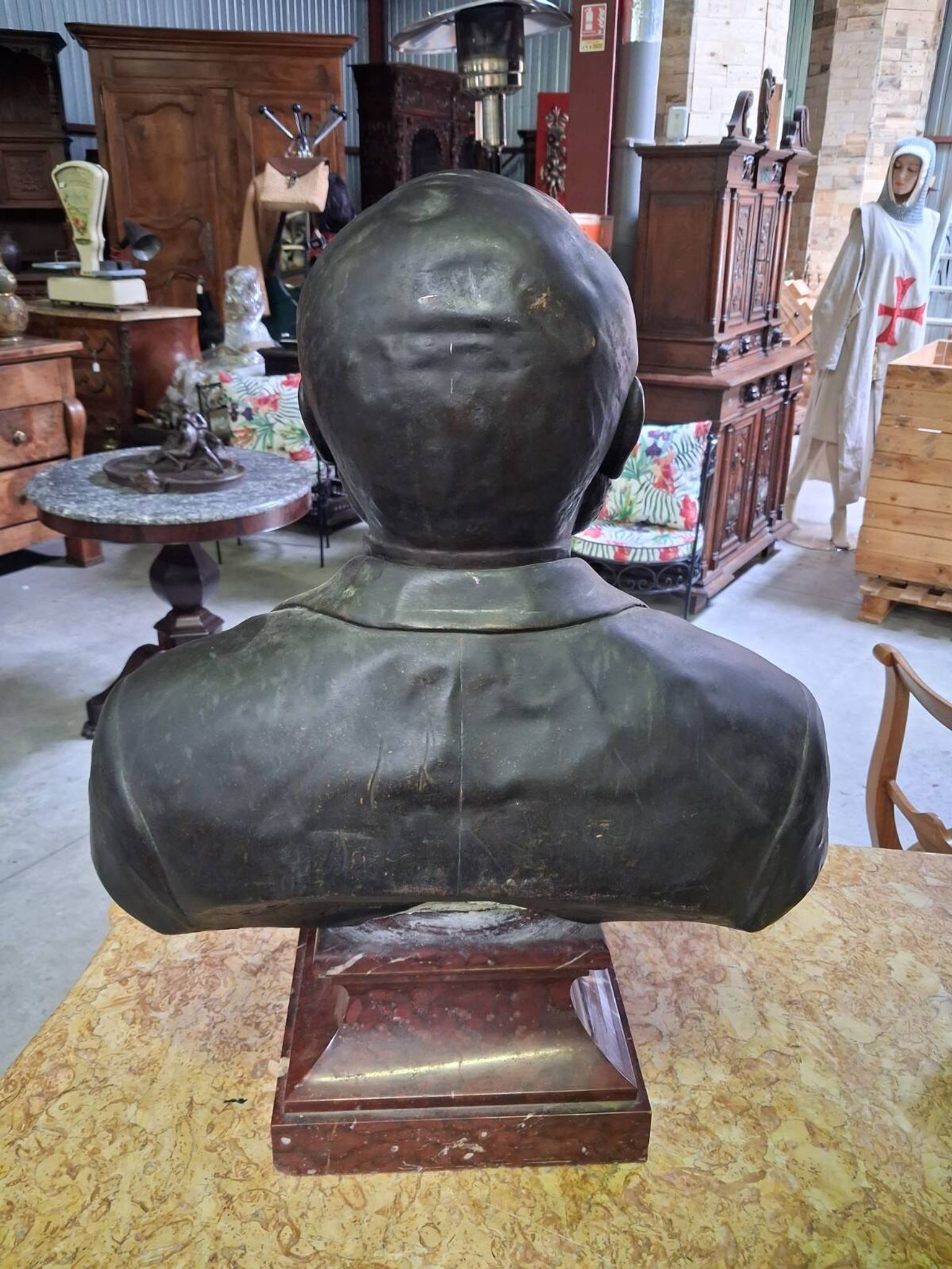 Bust of Jean-Baptiste Dujardin in bronze – Signed Parmer Fecit – 1889