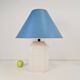 White Ceramic Palm Tree Table Lamp in the style of Serge Roche, 1970s