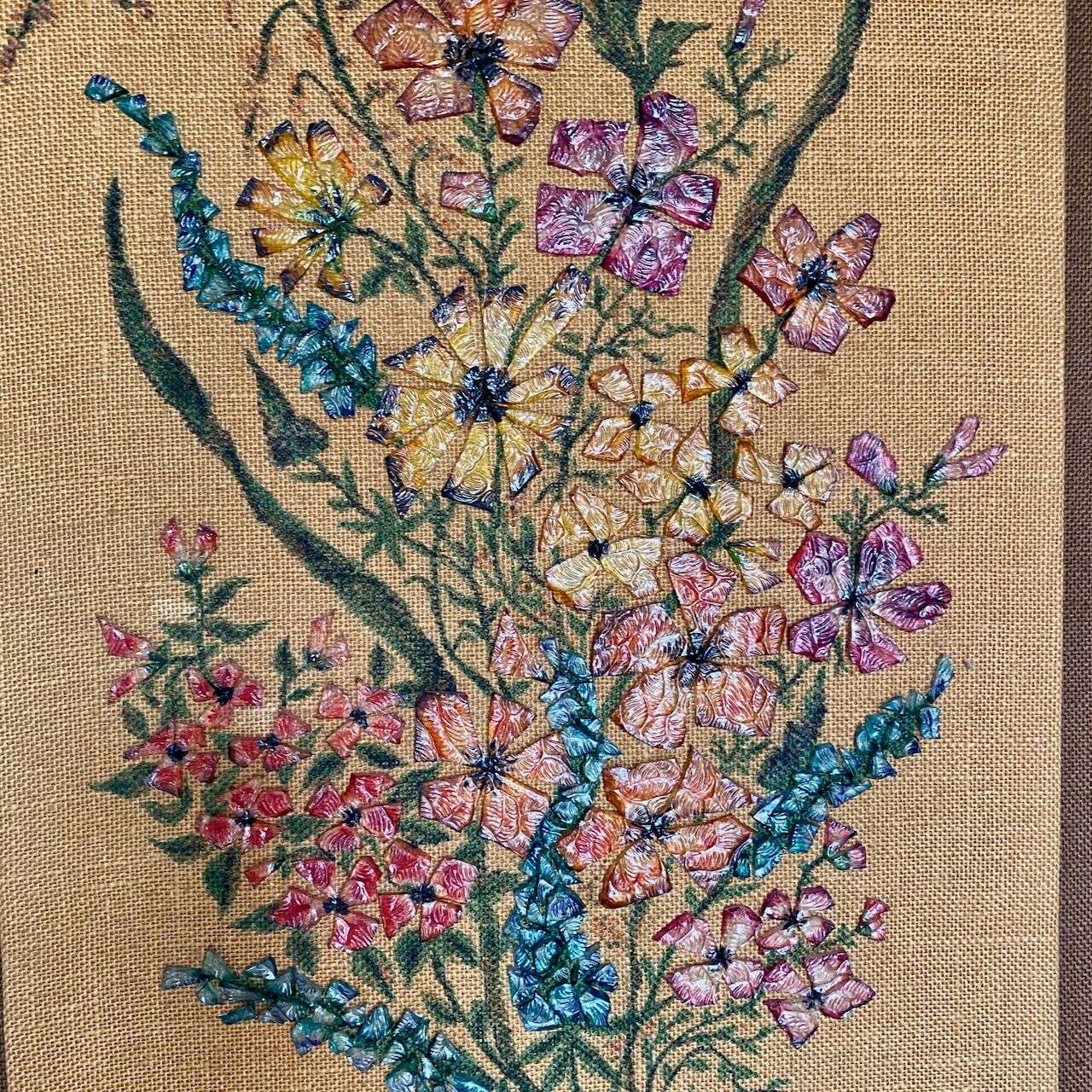 Thérèse Hémery - Painting with diamond glass - Bouquet