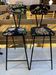 Paire de chaises hautes canevas