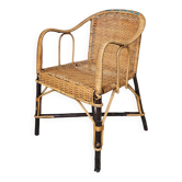 Fauteuil vintage en rotin