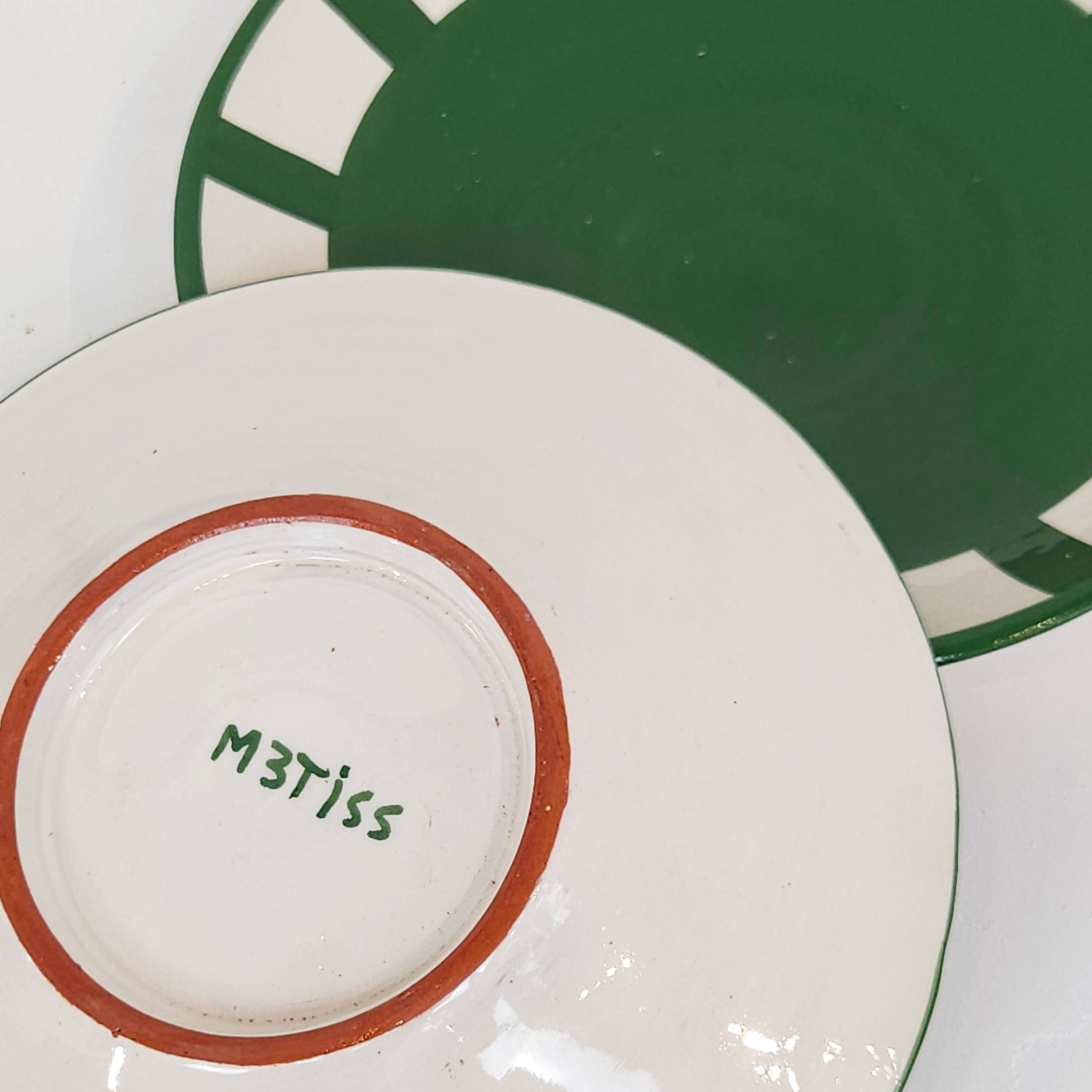 Medium plate - SOL green border