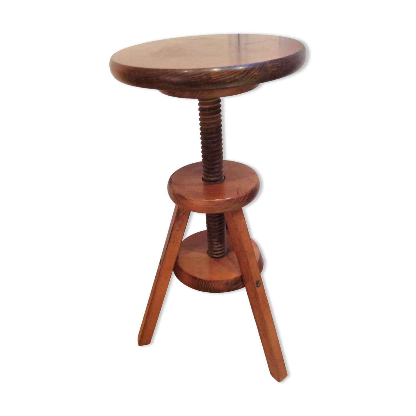 Wooden tripod stool / vintage 60s-70s