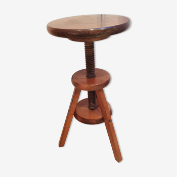 Wooden tripod stool / vintage 60s-70s