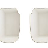 Pair of mirrors in the style of Gio Ponti, 1980s-90s.