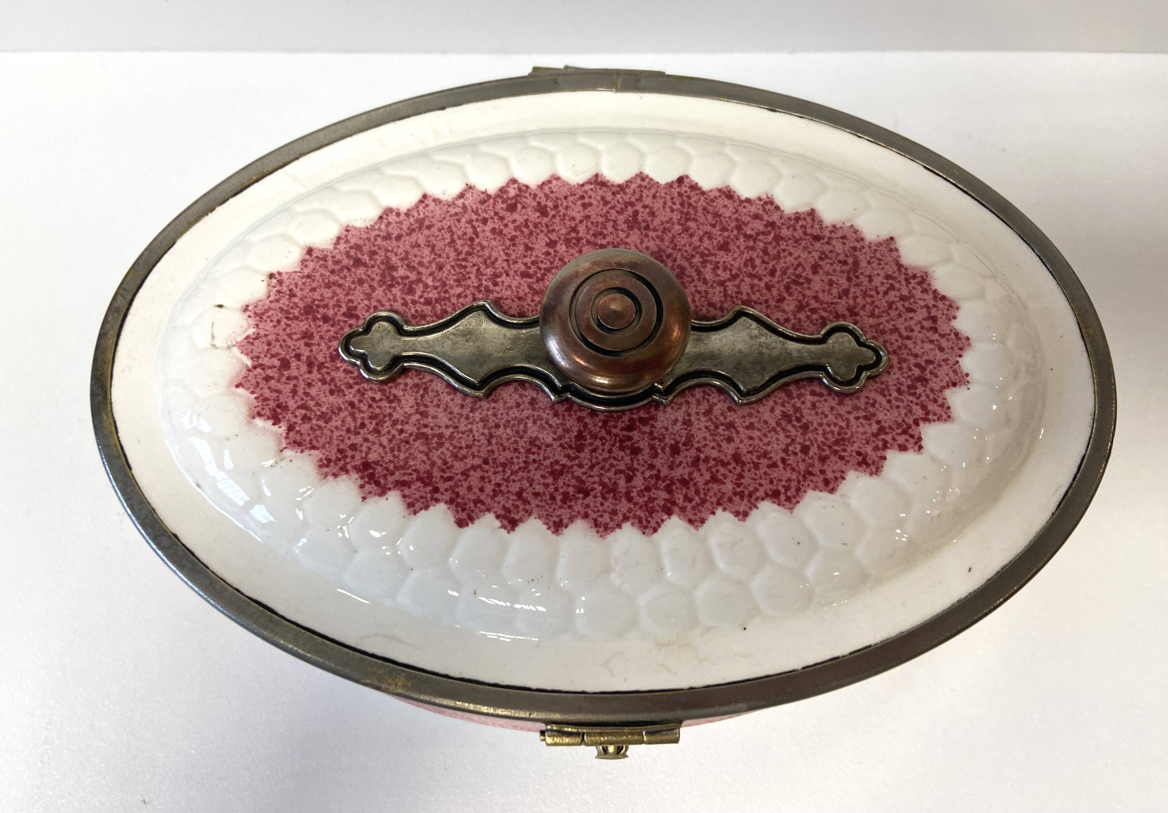 Pot Biscuit en Faïence Fabrication Allemande Début 1900