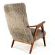 Mid century Armchair brown doodle - fully restored one of a kind piece