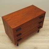 Teak chest of drawers, Danish design, 1980s, production: Denmark