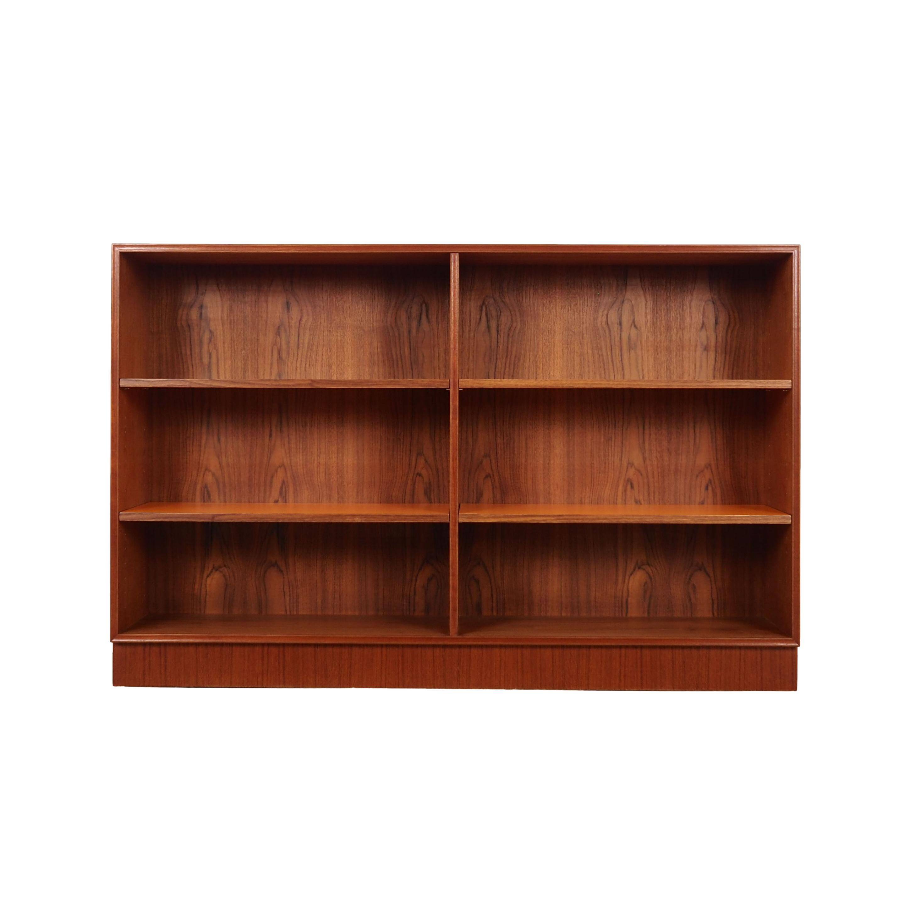 Bibliothèque en teck, design allemand, années 1970, fabriquée par RT Møbler