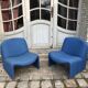 Pair of "Alki" armchairs by Giancarlo Piretti, Castelli edition, distributed by Artifot, circa 1970
