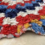 Tapis Berbère Boucherouite coloré - 85 x 153 cm