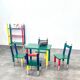 Vintage coloured pencil furniture set – IKEA x Pierre Sala