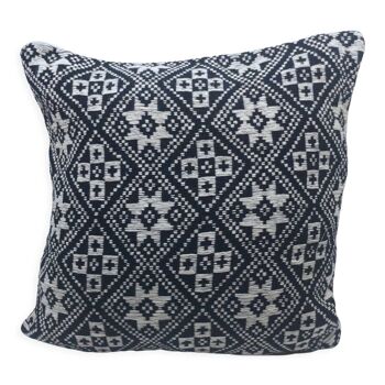 Navy blue design cushion