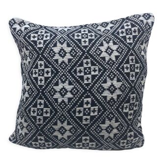 Coussin design bleu marine