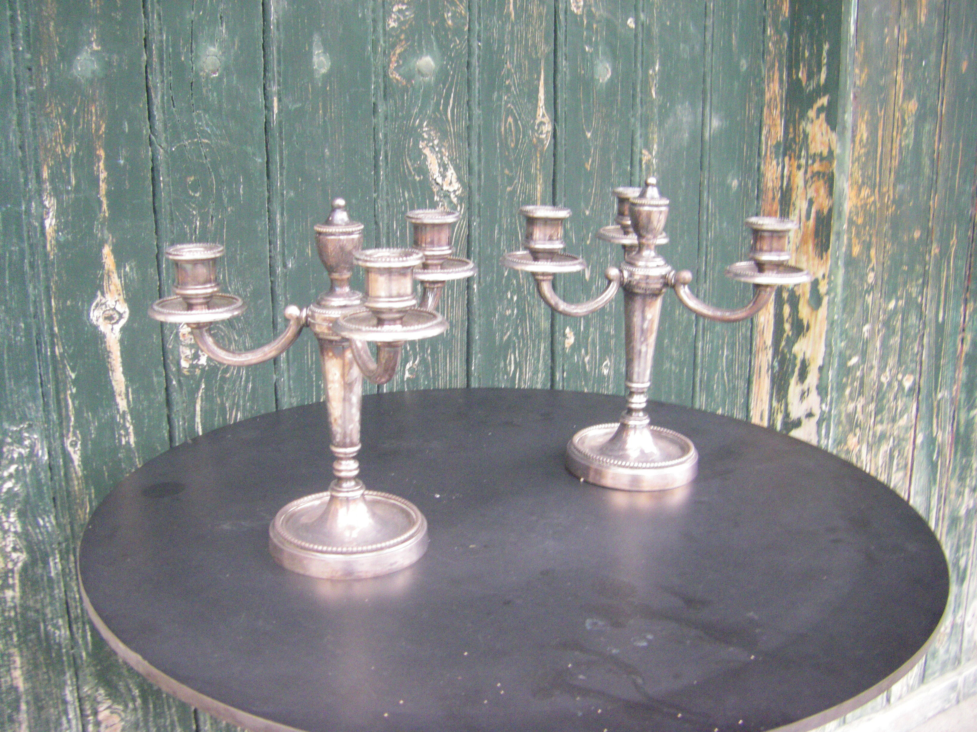 Pair of candlesticks by Christofle