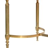 Coffee table in gilded brass