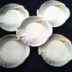 5 ceramic foie gras plates from Faïencerie de la Linde