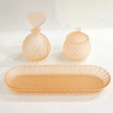 Matte pink toilet set - heart