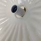 Pair of old vintage opaline pendant lamps