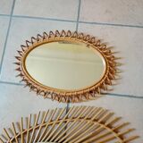 Rattan mirrors