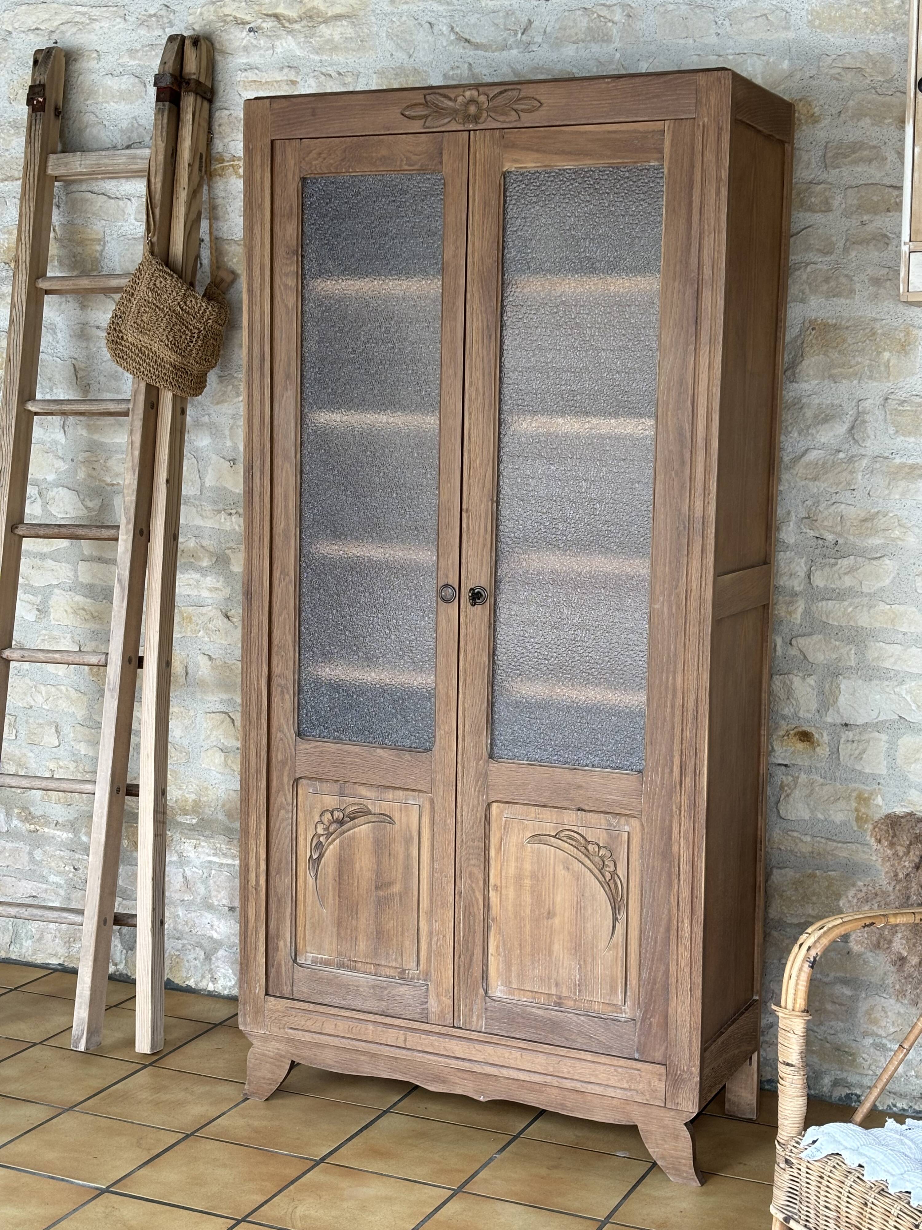 Showcase, Art Deco style bookshelf restored