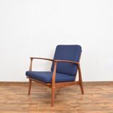 Danish cherrywood lounge chair