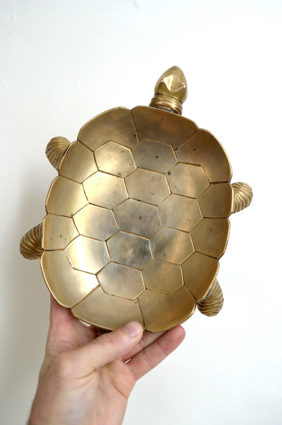 Brass turtle pocket tray