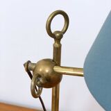 Lampe de bureau en laiton patiné, 19ème siècle