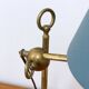 Patinated brass desk lamp, 19th century