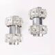 Pair of vintage 60s wall lamps in crystal design kinkeldey