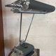 Vintage desk lamp – Art Deco style in chrome and green